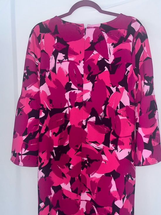 Banana Republic Dresses & Skirts - Banana Republic Pink Abstract Floral Print Dress Statement Chic Bright Pink